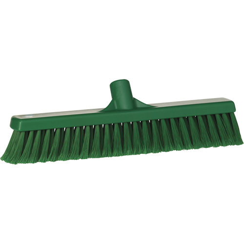 Fine Particle Push Broom, Fine/Split Bristles, 16-1/4", Polypropylene, Green Oxford Builders Supplies Inc
