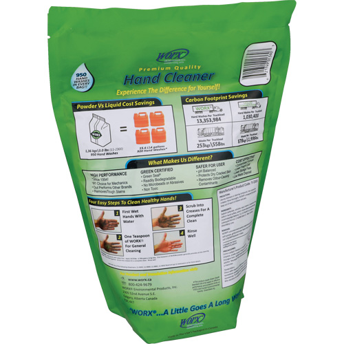 Nettoyant pour les mains biod&eacute;gradable, Poudre, 3 lb, Recharge, Parfum&eacute; Oxford Builders Supplies Inc