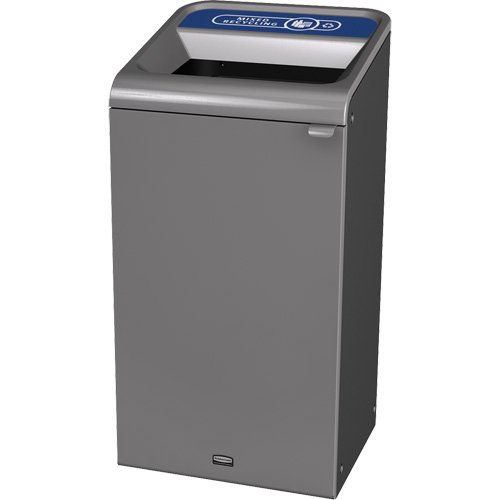 Conteneur pour d&eacute;chets de recyclage m&eacute;lang&eacute;s Configure, Vrac/Bord de rue/De bureau, Acier, 23 gal. US Oxford Builders Supplies Inc