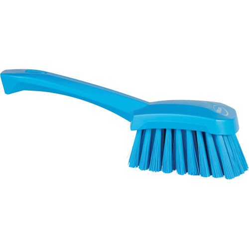 Short-Handled Washing Brush, Soft Bristles, 10-1/2" Long, Blue Oxford Builders Supplies Inc
