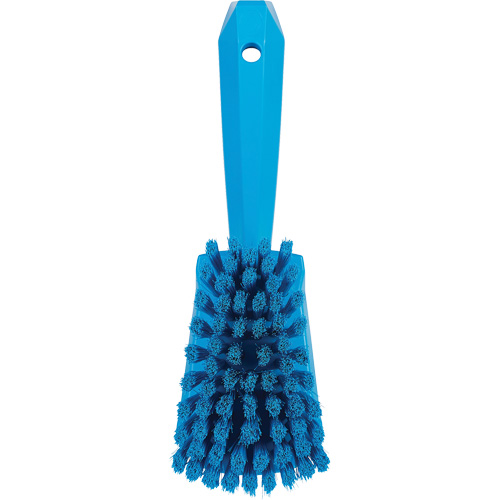 Short-Handled Washing Brush, Soft Bristles, 10-1/2" Long, Blue Oxford Builders Supplies Inc