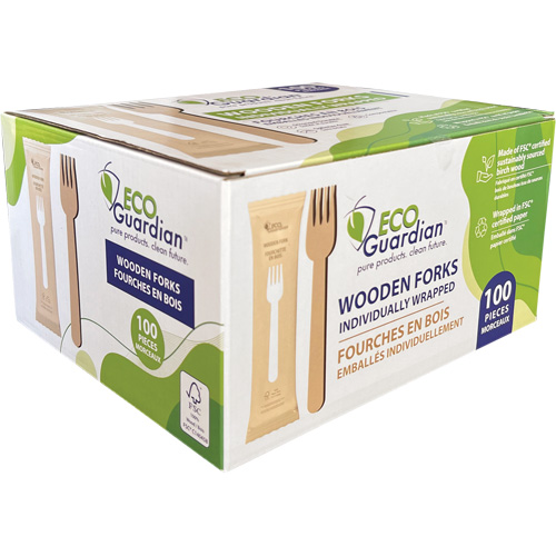Individually Wrapped Wooden Forks Oxford Builders Supplies Inc