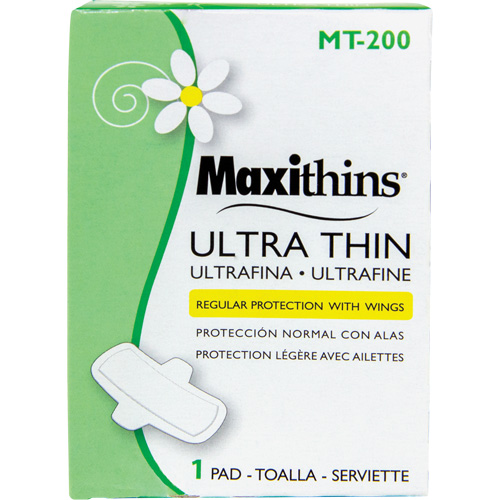 Maxithins&reg; Maxi Pad Ultra Thin with Wings Oxford Builders Supplies Inc