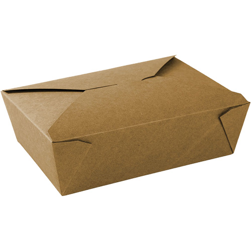 Contenants pour aliments &agrave; emporter Kraft, Ondul&eacute;, Rectangulaire Oxford Builders Supplies Inc