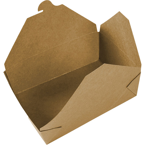 Contenants pour aliments &agrave; emporter Kraft, Ondul&eacute;, Rectangulaire Oxford Builders Supplies Inc