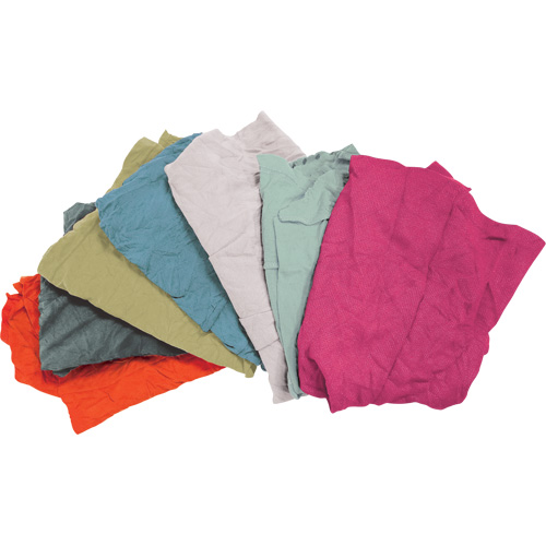 Chiffons fabriqu&eacute;s &agrave; partir de mat&eacute;riaux recycl&eacute;s, Tissu &eacute;ponge, M&eacute;lange de couleurs, 25 lb Oxford Builders Supplies Inc