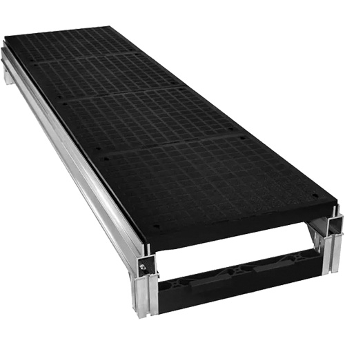FOUNDATION Smooth Modular Aluminum Work Platform Kit, 18" W x 72" D, 400 lbs. Capacity, All-Welded Oxford Builders Supplies Inc