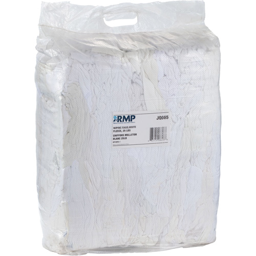 Wiper Rags, Fleece, White, 20 lbs. Oxford Builders Supplies Inc