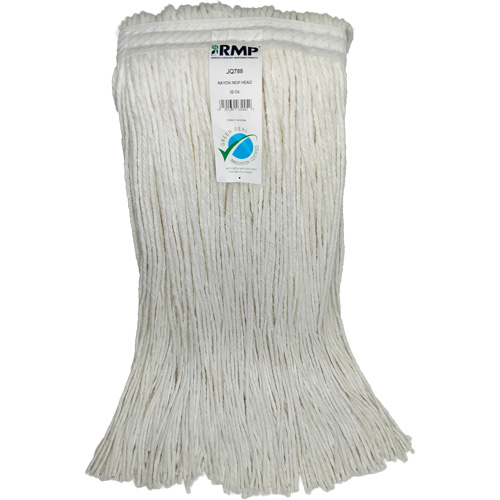 T&ecirc;te de vadrouille &eacute;troite &agrave; 4 plis, Rayonne, 32 oz, Style Coup&eacute; Oxford Builders Supplies Inc