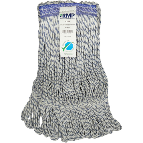 Candy-Striped Mop Head, Floor Finishing, Synthetic, Loop Style Oxford Builders Supplies Inc