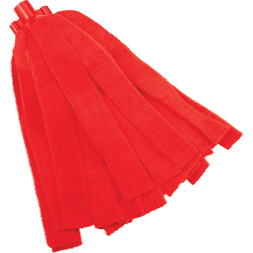Socket Mop, Red, Microfibre, Cut Style Oxford Builders Supplies Inc