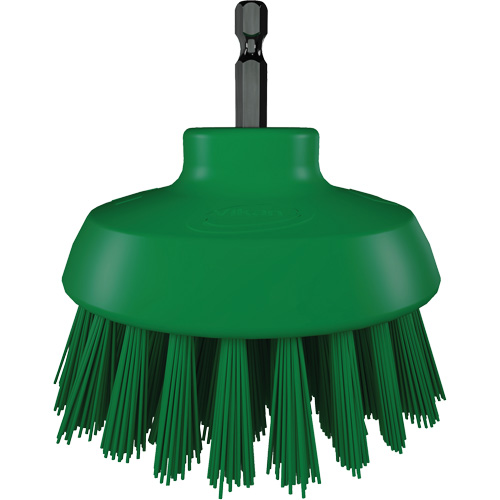 Brosse ronde HyDrive pour perceuse, Soies Tr&egrave;s ferme, Longueur de 3-1/10", Vert Oxford Builders Supplies Inc