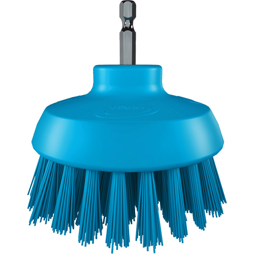 Brosse ronde HyDrive pour perceuse, Soies Tr&egrave;s ferme, Longueur de 3-1/10", Bleu Oxford Builders Supplies Inc