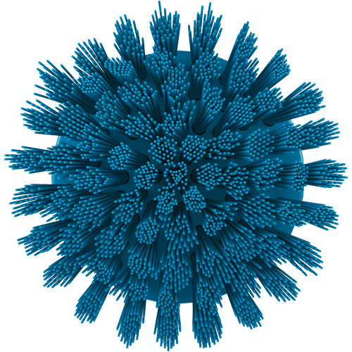 Brosse ronde HyDrive pour perceuse, Soies Tr&egrave;s ferme, Longueur de 3-1/10", Bleu Oxford Builders Supplies Inc