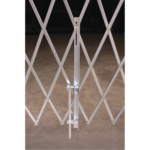 Galvanized Folding Security Gates, Fixed Single Folding, 10' L x 7' 6" H Expanded Oxford Builders Supplies Inc