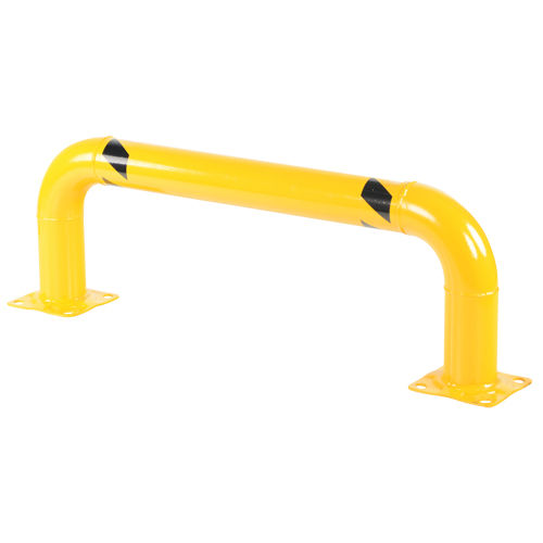 Low Profile Rack Guards, 4' W x 1.4' H, Yellow Oxford Builders Supplies Inc