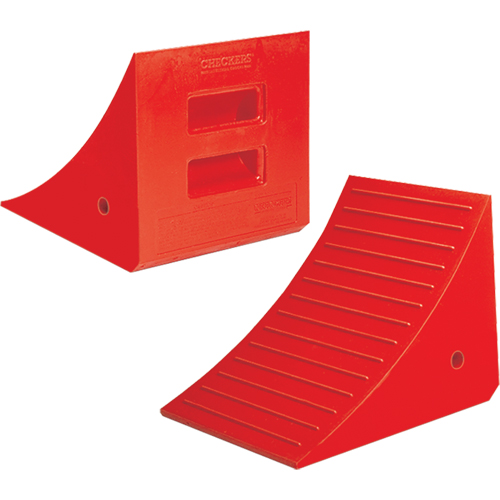 Cales-roue robustes, Polyur&eacute;thane, Orange, 14" la x 17" p x 14" h Oxford Builders Supplies Inc