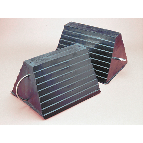Wheel Chock, 9" x 8" x 6", Black Oxford Builders Supplies Inc