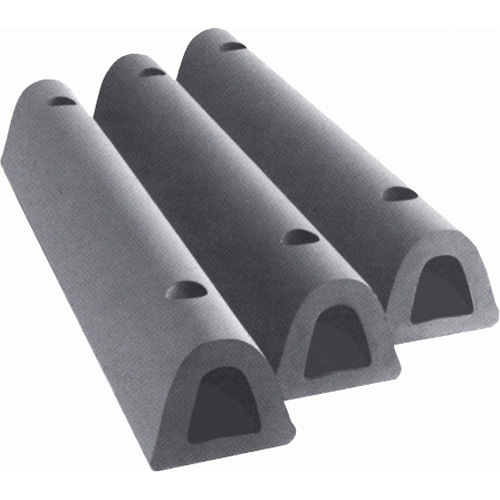 Extruded Rubber Dock Fenders, Rubber, 4-1/2" W x 12" L x 3-3/4" D Oxford Builders Supplies Inc