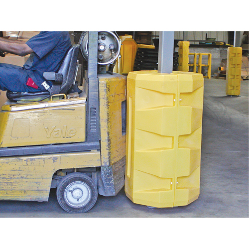 Protecteurs de colonne, Ouverture int&eacute;rieure 10-1/4" x 10-1/4", 23-1/2" lo x 23-1/2" la x 39-1/2" h, Jaune Oxford Builders Supplies Inc