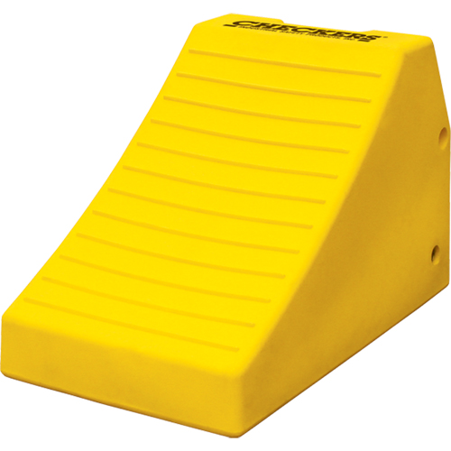 Heavy-Duty Wheel Chocks, Polyurethane, Safety Yellow, 14-1/2" W x 24-3/5" D x 16" H Oxford Builders Supplies Inc