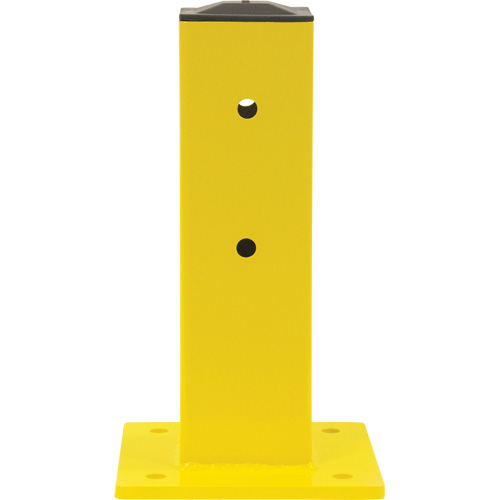 Poteau pour barri&egrave;re de s&eacute;curit&eacute;, Acier, 5" lo x 17" h, Jaune s&eacute;curit&eacute; OSHA Oxford Builders Supplies Inc