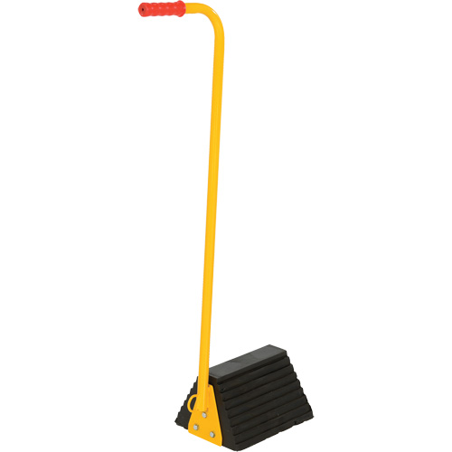 Cale de roue avec poign&eacute;e ergonomique, 9-1/4" x 8" x 6", Noir Oxford Builders Supplies Inc