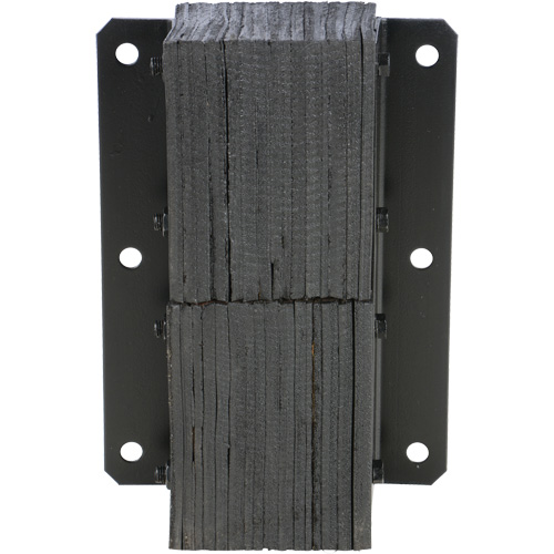 Laminated Dock Bumper, Vertical, Rubber, 13-1/4" W x 4-1/2" D x 20" H Oxford Builders Supplies Inc