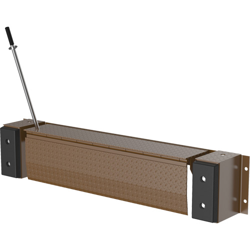 Niveleur de quai m&eacute;canique Edge-O-Dock, 93" la, 66" Largeur de la plateforme, 29" Port&eacute;e Oxford Builders Supplies Inc