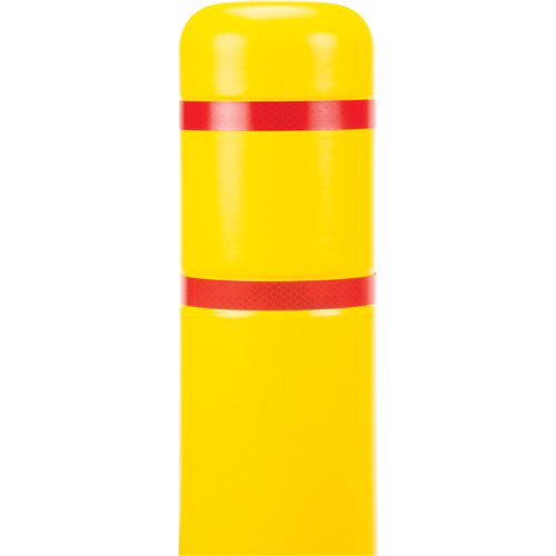 Polyethylene Bollard Cover, 4-1/2" Dia. x 52" L, Red/Yellow Oxford Builders Supplies Inc
