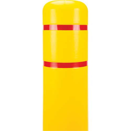 Polyethylene Bollard Cover, 6-5/8" Dia. x 60" L, Red/Yellow Oxford Builders Supplies Inc