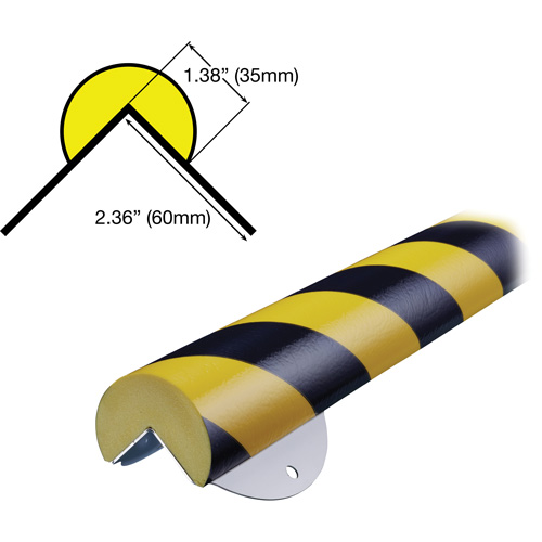 WPK-A+ Profile 1M Corner Protection Bumper Guard Wall Protection Kit Oxford Builders Supplies Inc