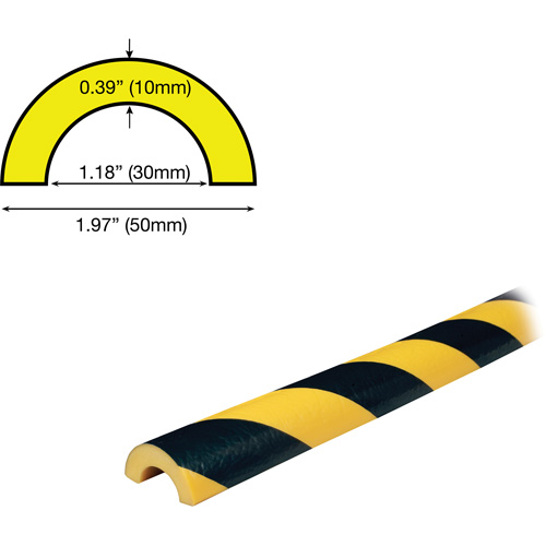 Butoir de protection de tuyau mod&egrave;le R30 5M, Longueur 2' (0,6096 m) Oxford Builders Supplies Inc