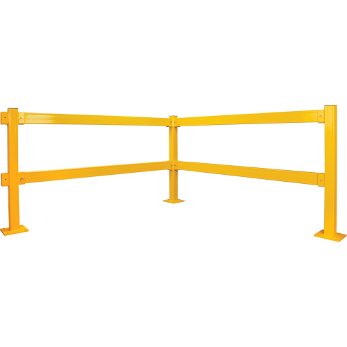Poteau d'extr&eacute;mit&eacute; pour garde-corps l&eacute;gers, Acier, 42" h, Jaune s&eacute;curit&eacute; OSHA Oxford Builders Supplies Inc