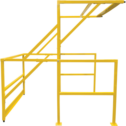 Barri&egrave;re de s&eacute;curit&eacute; pour mezzanine, 70" lo x 77" ha, 78" &eacute;lev&eacute;e, Jaune Oxford Builders Supplies Inc