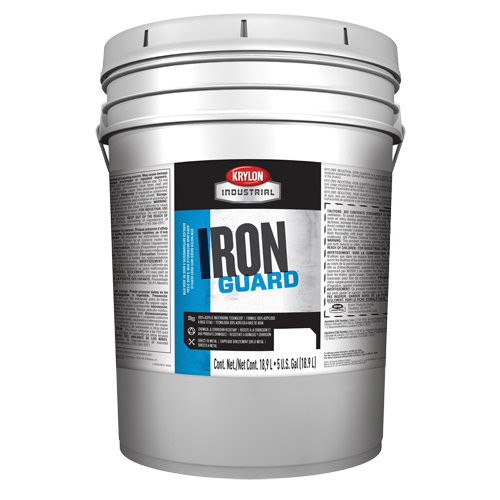 &eacute;mail industriel &agrave; base d'eau Iron Guard, 5 gal., Seau, Blanc Oxford Builders Supplies Inc