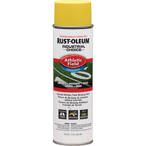 Industrial Choice&reg; AF1600 Athletic Field Striping Paint, Yellow, 17 oz., Aerosol Can Oxford Builders Supplies Inc
