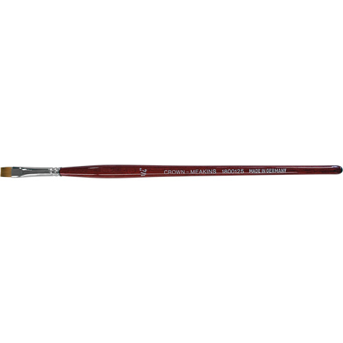 Flat Artist Brush, 1/4" Brush Width, Synthetic, Wood Handle Oxford Builders Supplies Inc