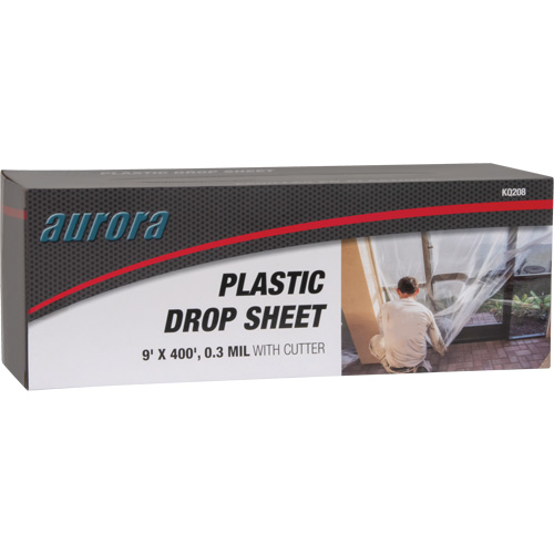Toile de protection, 400' lo x 9' la, Plastique Oxford Builders Supplies Inc