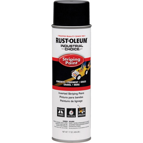 S1600 System Inverted Striping Paint, Black, Aerosol Can Oxford Builders Supplies Inc