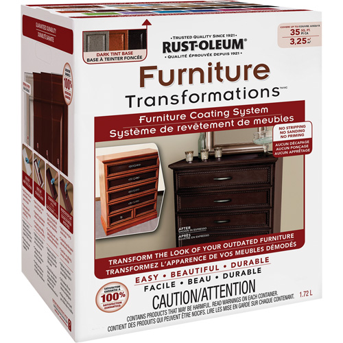 Syst&egrave;me de rev&ecirc;tement de meubles Furniture Transformations, 1,72 L, Trousse, Base &agrave; teinter Oxford Builders Supplies Inc