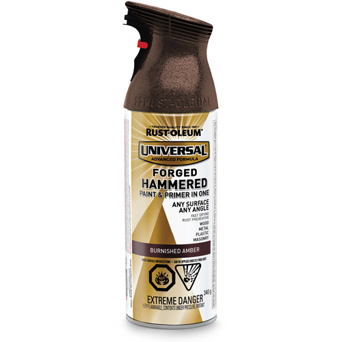 Couche de fond et peinture tout-en-un Universal, Ambre liss&eacute;, Martel&eacute;, Canette a&eacute;rosol Oxford Builders Supplies Inc