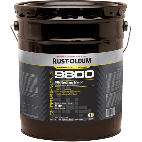 9800 System DTM Urethane Mastic, 5 gal., White, High-Gloss Oxford Builders Supplies Inc