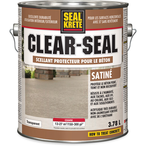 Seal-Krete&reg; Protective Sealer, 3.78 L, Urethane-Based, Satin, Clear Oxford Builders Supplies Inc
