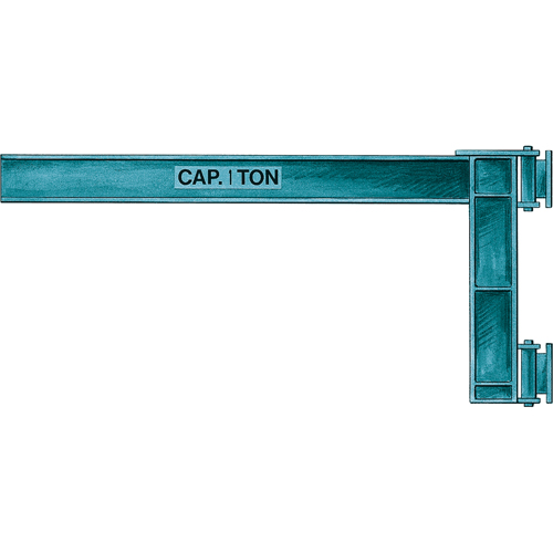 Wall Jibs, I Beam, 3" Flange Width, 1000 lbs. (0.5 tons) Capacity Oxford Builders Supplies Inc