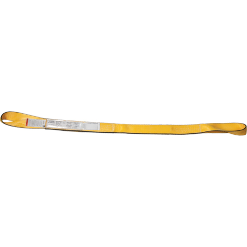 &eacute;lingues de levage en nylon, Pli Double, Oeillets renvers&eacute;s, Type 4, 3" la x 3' lo, Limite de charge verticale 8800 lb Oxford Builders Supplies Inc