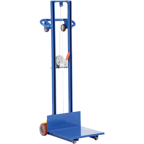 Empileur &agrave; plateforme, M&eacute;canisme Treuil manuel, Capacit&eacute; de 400 lb, Levage max de 58" Oxford Builders Supplies Inc