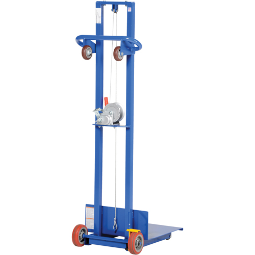 Empileur &agrave; plateforme, M&eacute;canisme Treuil manuel, Capacit&eacute; de 400 lb, Levage max de 58" Oxford Builders Supplies Inc