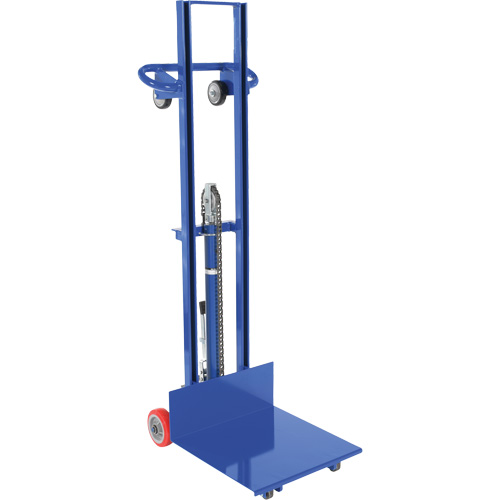 Gerbeur hydraulique &agrave; plateforme, M&eacute;canisme Pompe au pied, Capacit&eacute; de 400 lb, Levage max de 51-1/8" Oxford Builders Supplies Inc