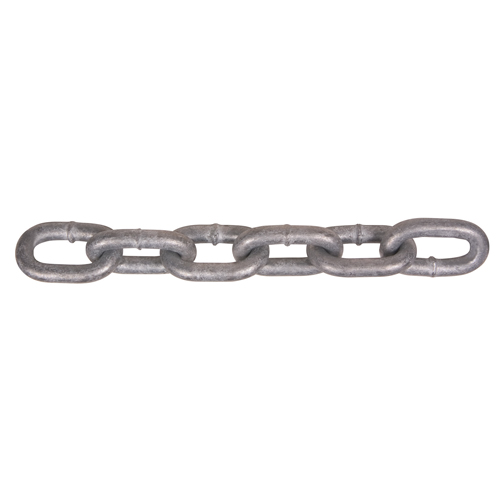 Hot-Dipped Galvanized Chains, Carbon Steel, 3/16" x 800' (243.8 m) L, Grade 30, 630 lbs. (0.315 tons) Load Capacity Oxford Builders Supplies Inc